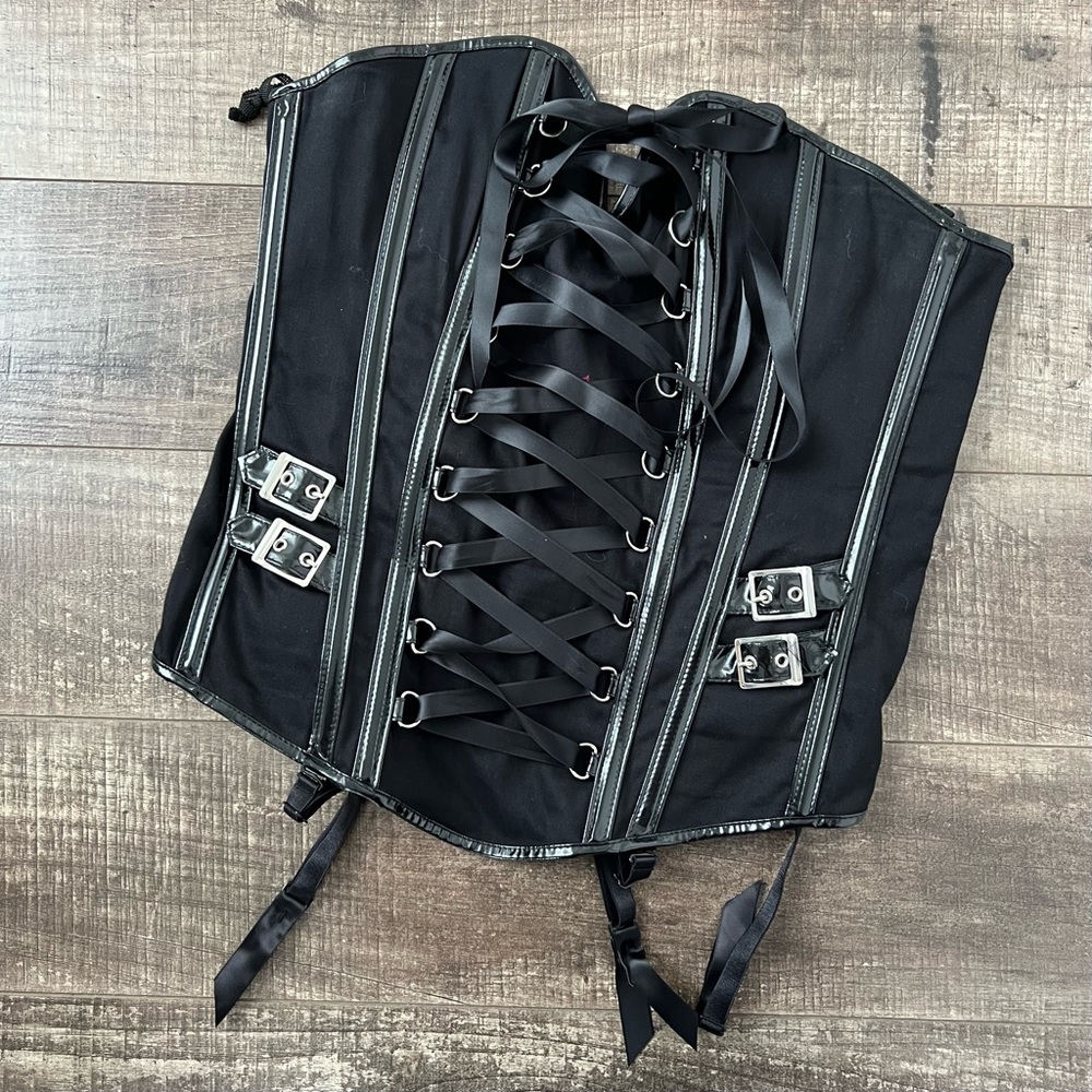 Fredericks of Hollywood black corset